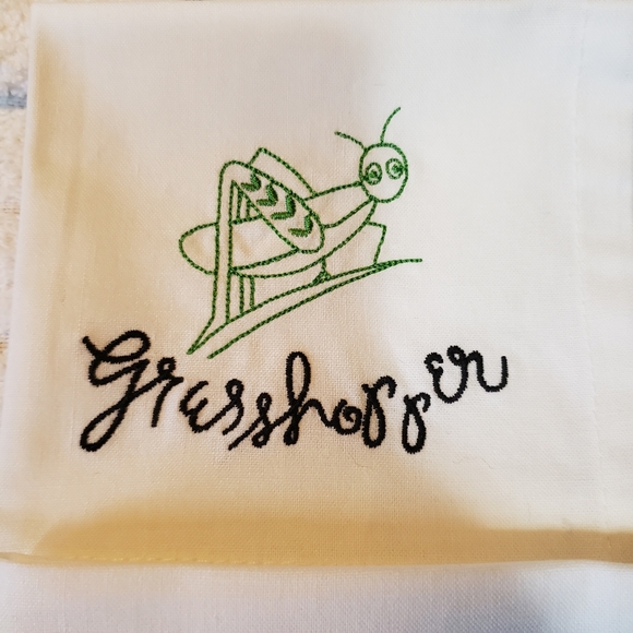 Pottery Barn Embroidered Cocktail Napkins Set - White - Picture 4 of 11